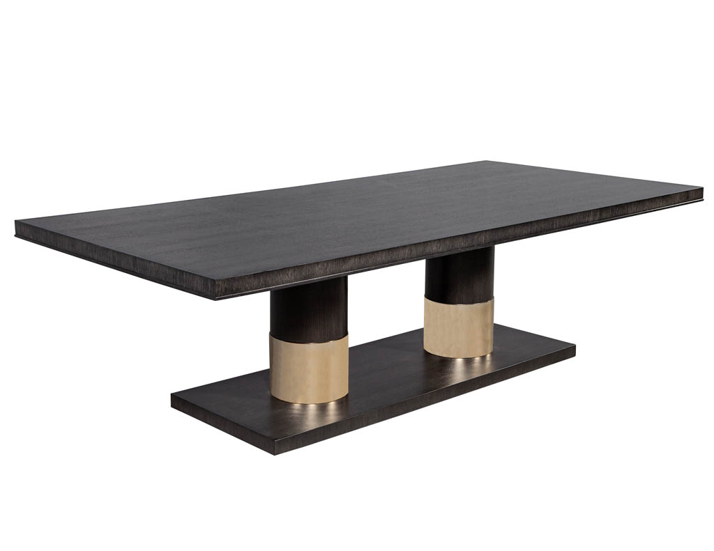 DS-5123-Modern-Oak-Double-Pedestal-Brass-Ring-Dining-Table-001