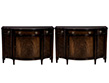 Pair of Flamed Mahogany Commode Chests