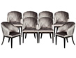 Set of 8 Carrocel Custom Plisada Dining Chairs