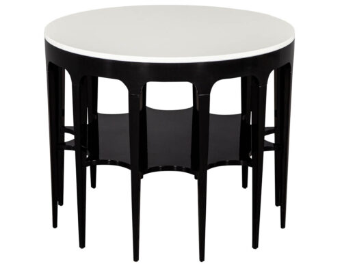 Modern Black and White Custom Center Table