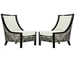 Pair of Custom Modern Lounge Chairs by Carrocel