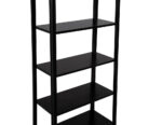 C-3095-Modern-Black-Bookcase-Etagere-Solid-Wood-005