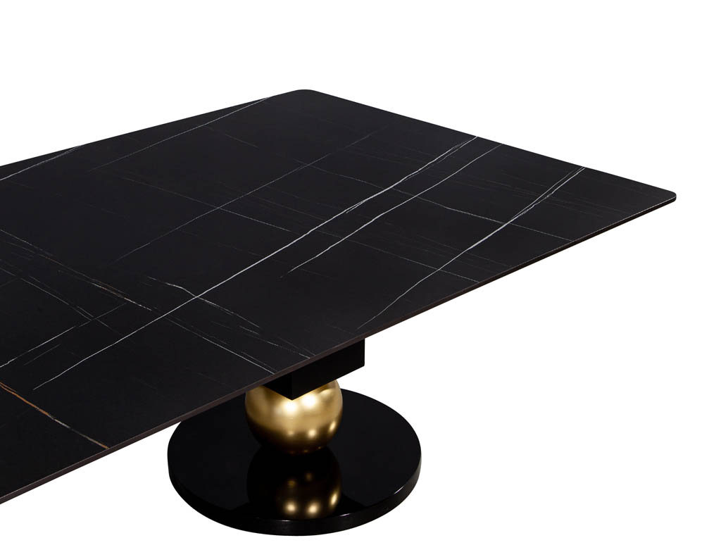 DS-5135-Custom-Modern-Porcelain-Black-Dining-Table-with-Gold-Leaf-Pedestals-006