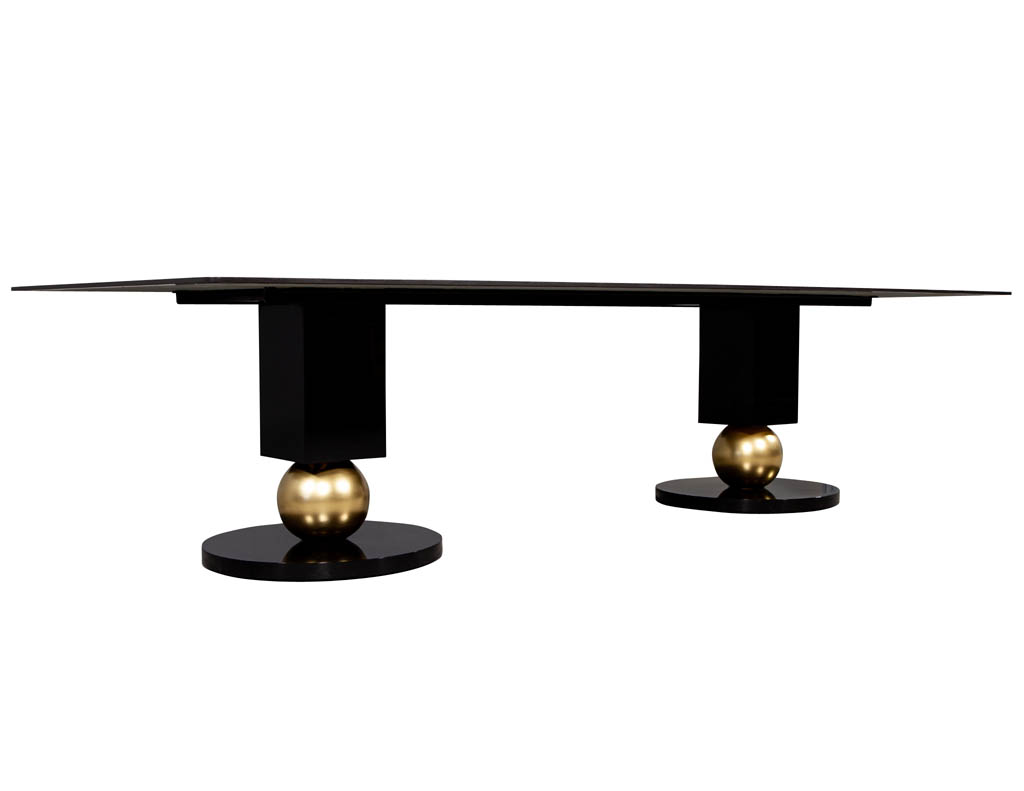 DS-5135-Custom-Modern-Porcelain-Black-Dining-Table-with-Gold-Leaf-Pedestals-007
