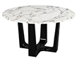 Custom Modern Round Marble Top Dining Table
