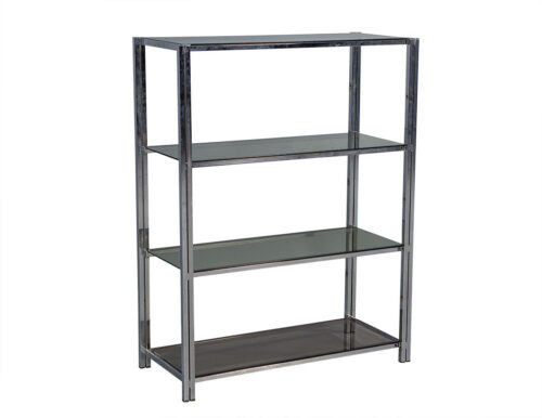 Polished Chrome Bookcase