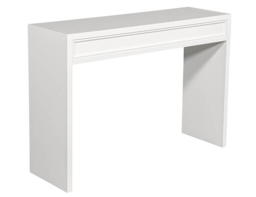 Custom Modern White Console Table