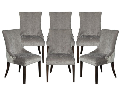 Set of 6 Modern Grey Dining Chairs Opus Chair