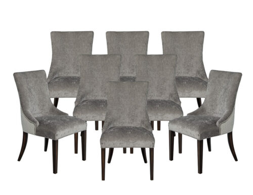 Set of 8 Modern Grey Dining Chairs Opus Chair