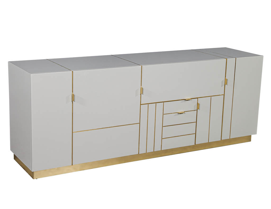 B-2068-Modern-Lacquered-Sideboard-Credenza-Brass-Details-003