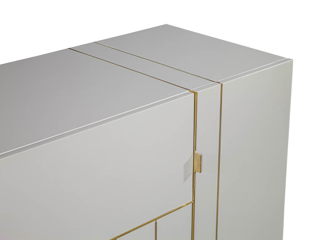 B-2068-Modern-Lacquered-Sideboard-Credenza-Brass-Details-007