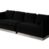 LR-3278-Mid-Century-Modern-Lounge-Sofa-Black-Velvet-2-Piece-Set-001