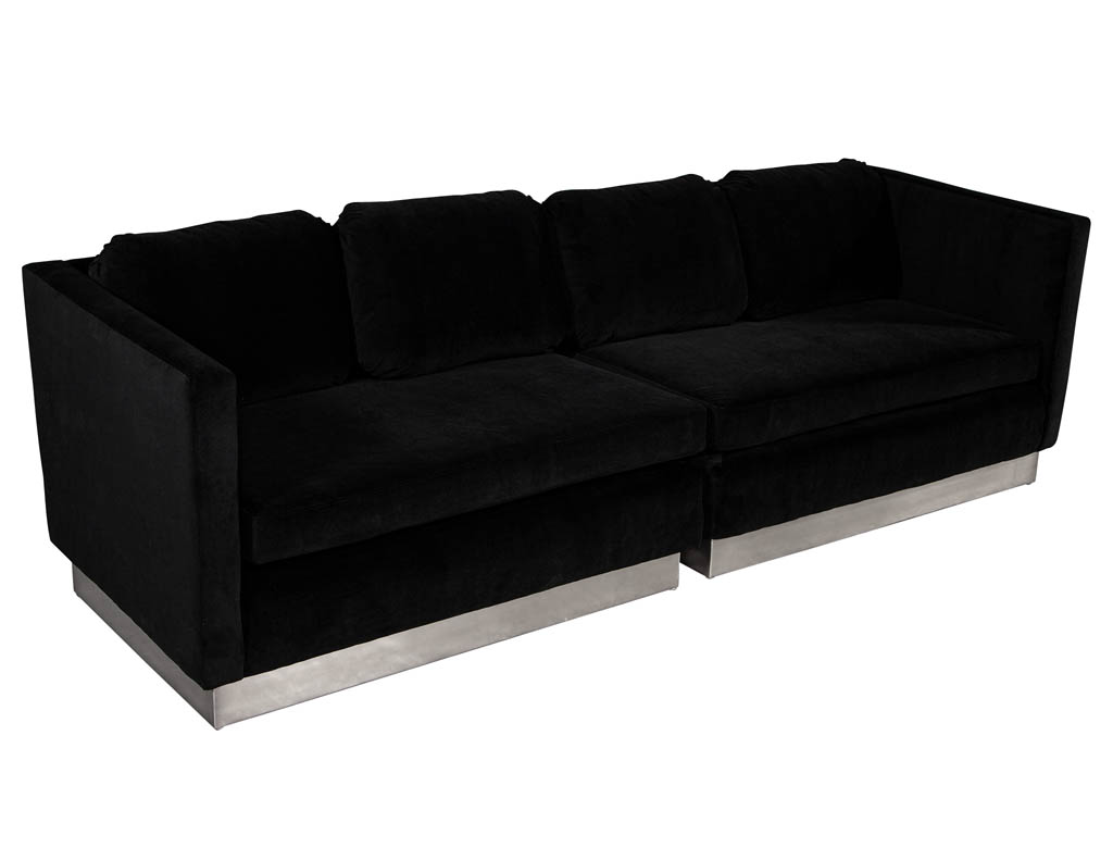 LR-3278-Mid-Century-Modern-Lounge-Sofa-Black-Velvet-2-Piece-Set-002