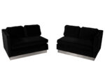 LR-3278-Mid-Century-Modern-Lounge-Sofa-Black-Velvet-2-Piece-Set-007