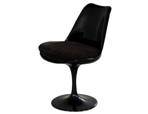 Mid-Century Modern Black Tulip Chair