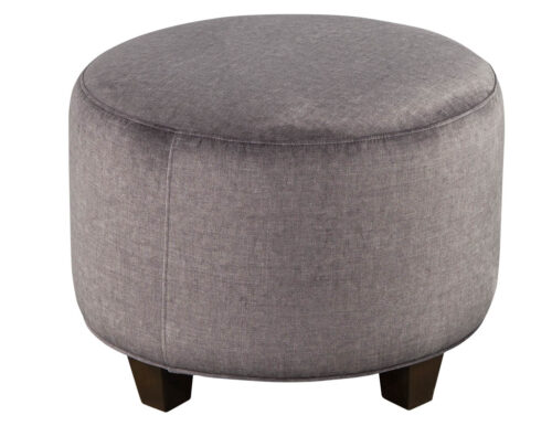 Vintage Upholstered Mid-Century Modern Ottoman Stool