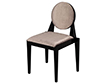Set of 8 Custom Round Back Modern Arrondi Dining Chairs