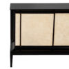 B-2075-Modern-Black-Lacquered-Sideboard-Faux-Parchment-Fronts-008