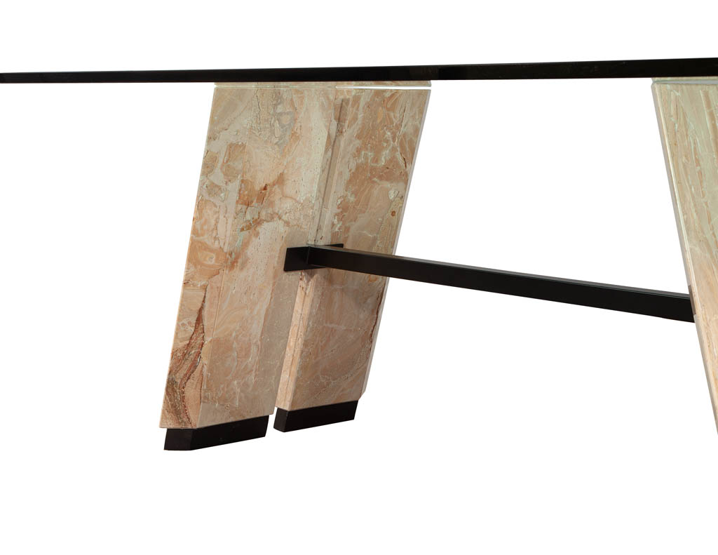 DS-5171-Custom-Cantilever-Stone-Glass-Top-Dining-Table-0011
