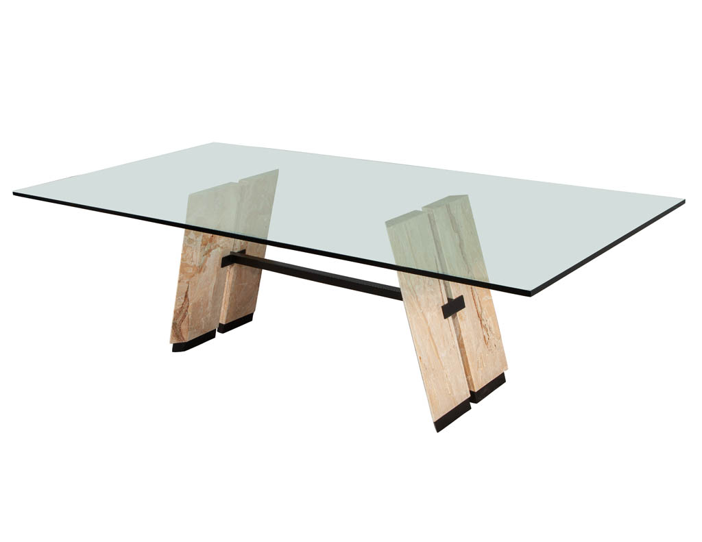 DS-5171-Custom-Cantilever-Stone-Glass-Top-Dining-Table-004