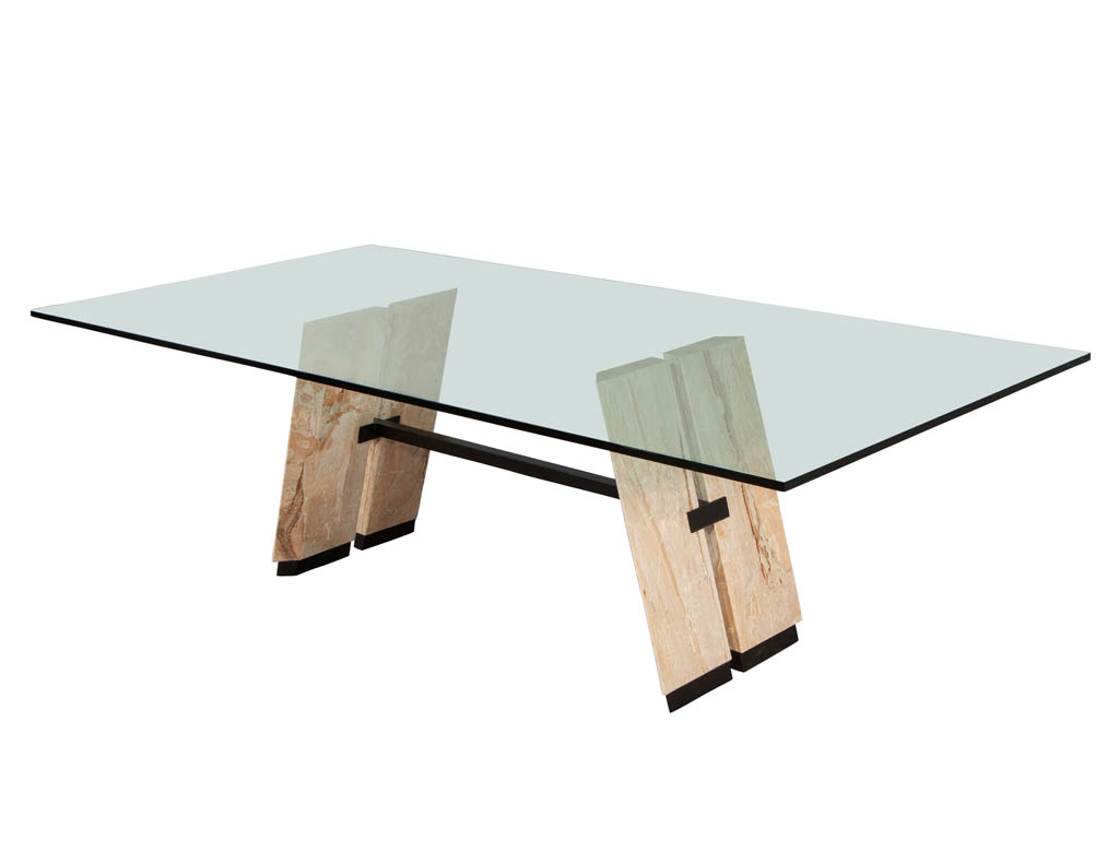 DS-5171-Custom-Cantilever-Stone-Glass-Top-Dining-Table-005