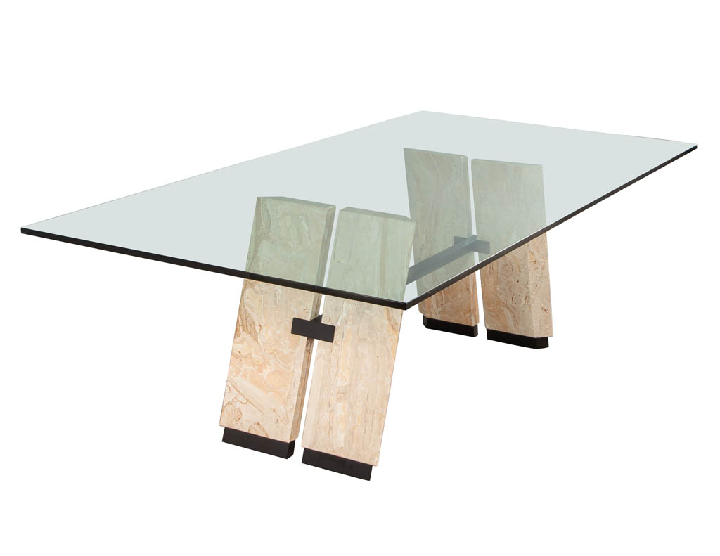 DS-5171-Custom-Cantilever-Stone-Glass-Top-Dining-Table-007