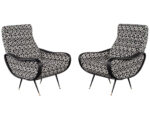 LR-3330-Pair-Zanuso-Style-Lounge-Chairs-Black-White-001