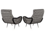 LR-3330-Pair-Zanuso-Style-Lounge-Chairs-Black-White-005