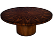 Custom Sunburst Modern Round Dining Table