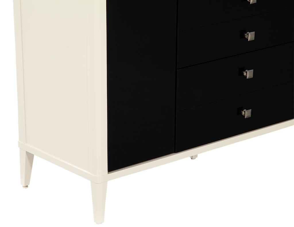 C-3100-Modern-Black-White-Wardrobe-Cabinet-003