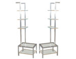 C-3101-Pair-Modern-Stainless-Steel-Brass-Bookshelves-Wall-Units-001