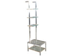C-3101-Pair-Modern-Stainless-Steel-Brass-Bookshelves-Wall-Units-003