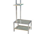 C-3101-Pair-Modern-Stainless-Steel-Brass-Bookshelves-Wall-Units-009