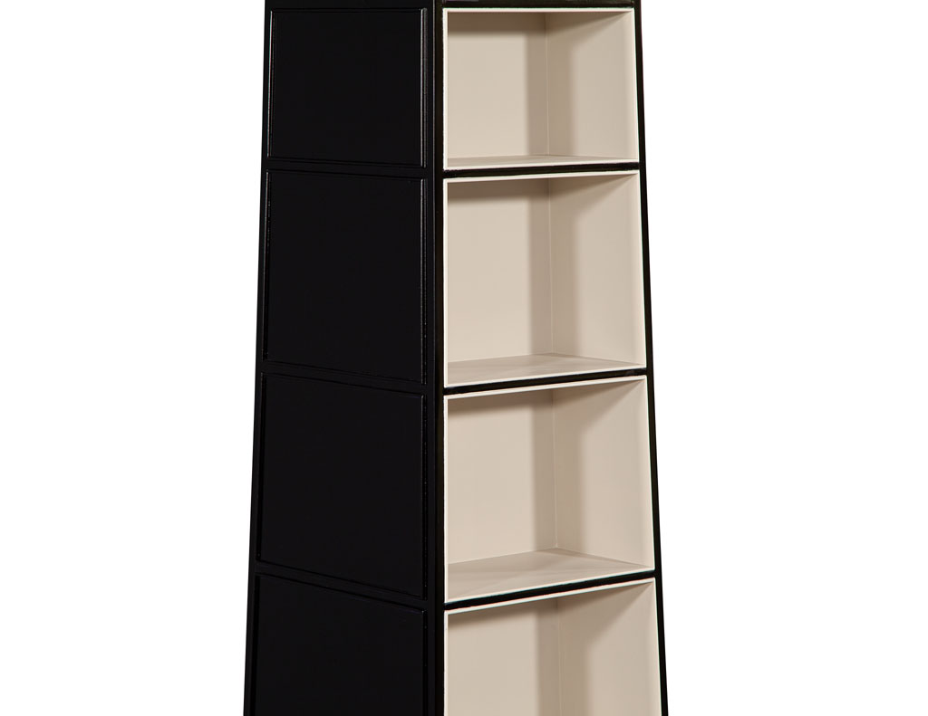 C-3104-Pair-Abstract-Obelisk-Bookshelves-Cabinets-Baker-Furniture-0011