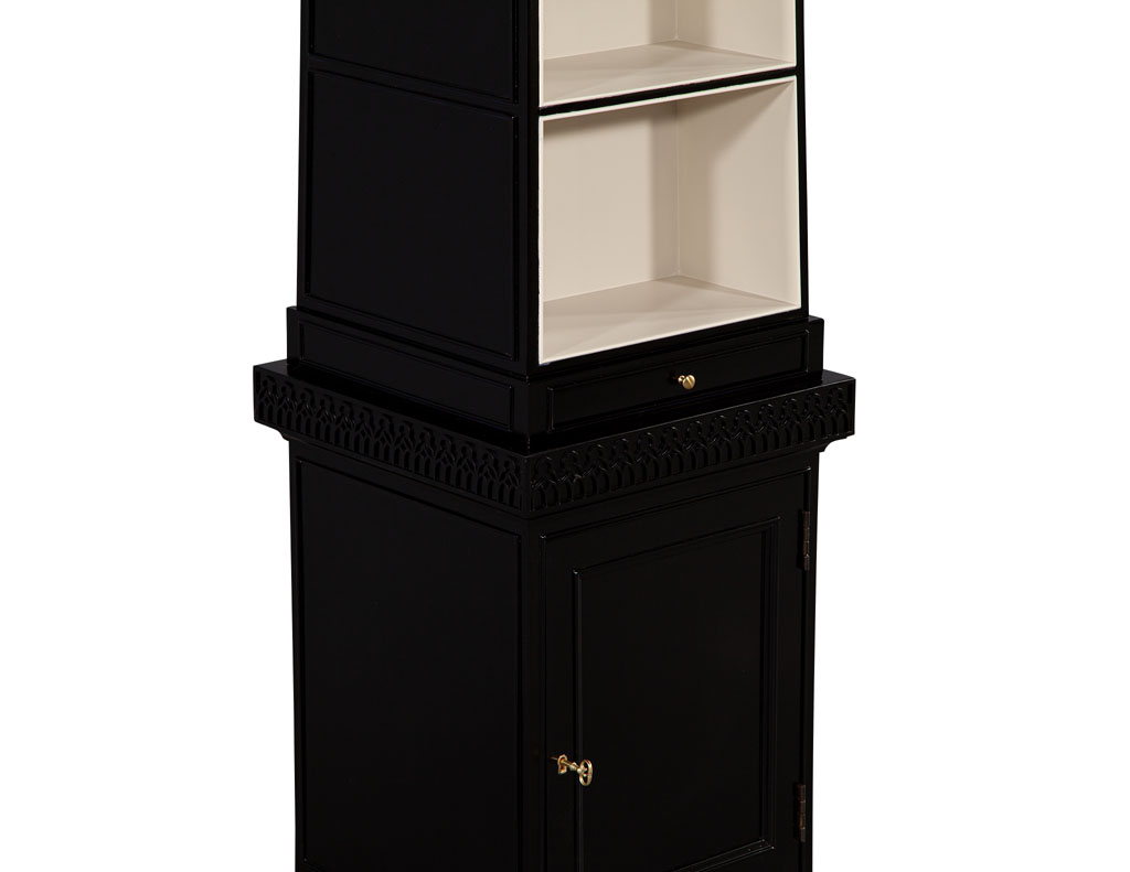 C-3104-Pair-Abstract-Obelisk-Bookshelves-Cabinets-Baker-Furniture-0012