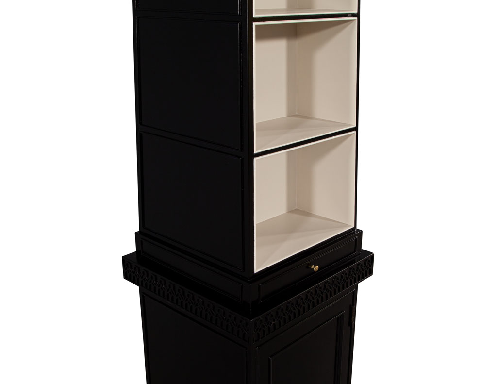 C-3104-Pair-Abstract-Obelisk-Bookshelves-Cabinets-Baker-Furniture-007