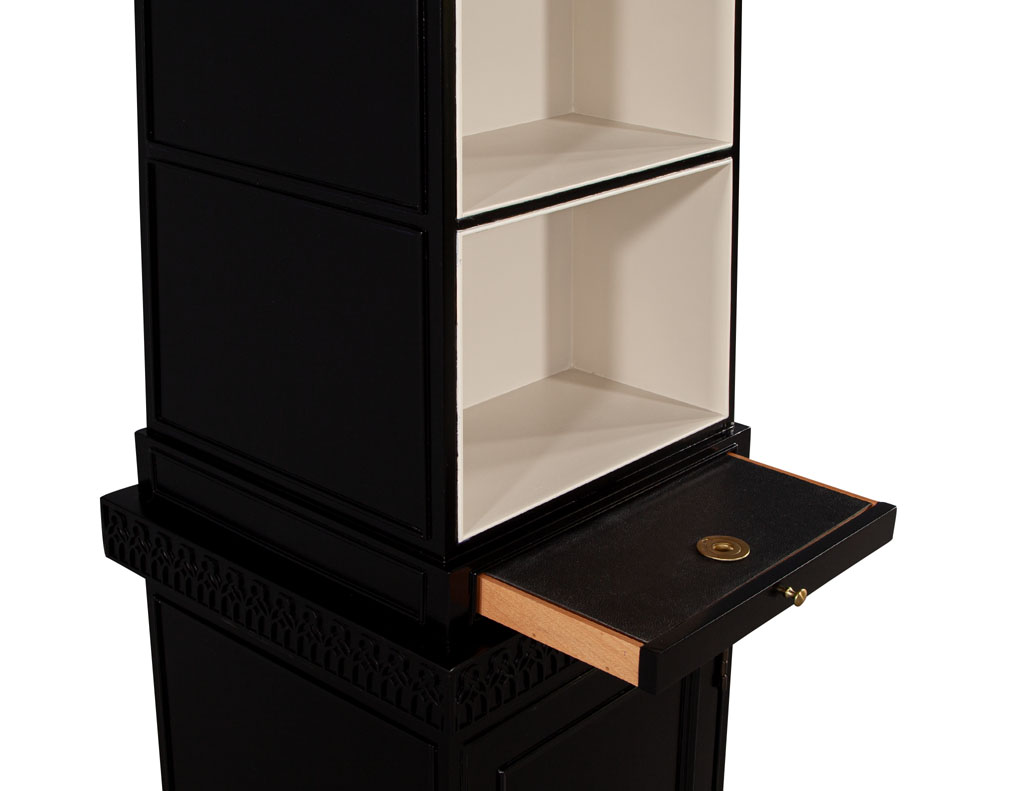 C-3104-Pair-Abstract-Obelisk-Bookshelves-Cabinets-Baker-Furniture-008