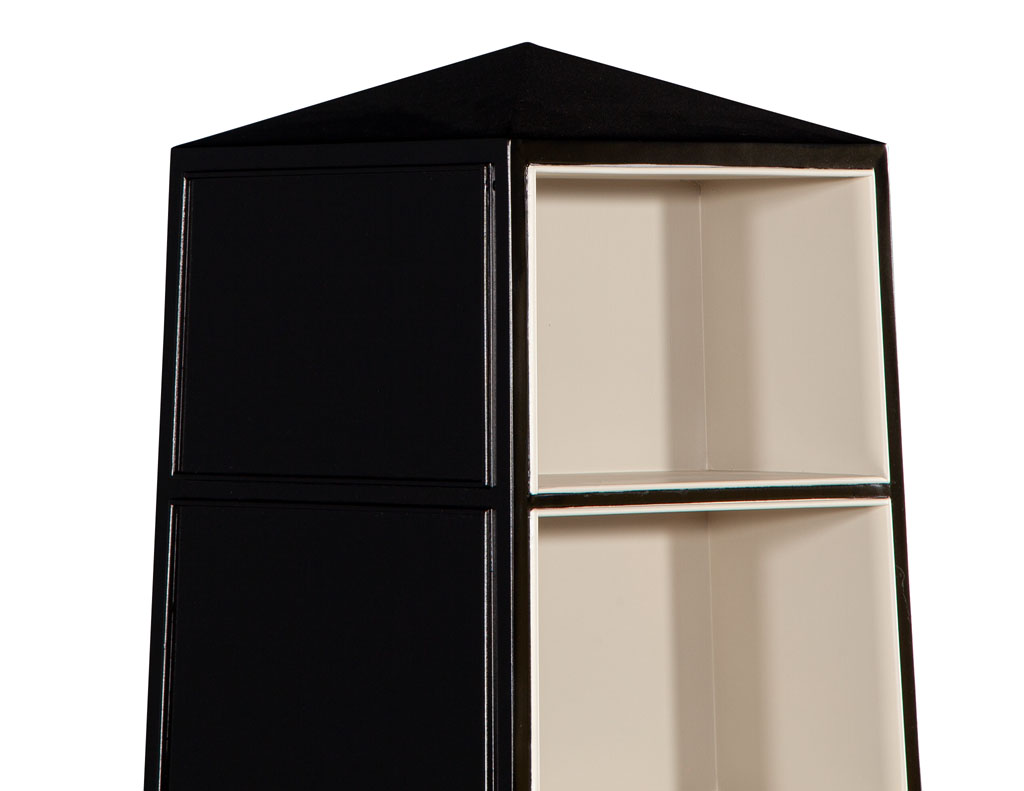C-3104-Pair-Abstract-Obelisk-Bookshelves-Cabinets-Baker-Furniture-009