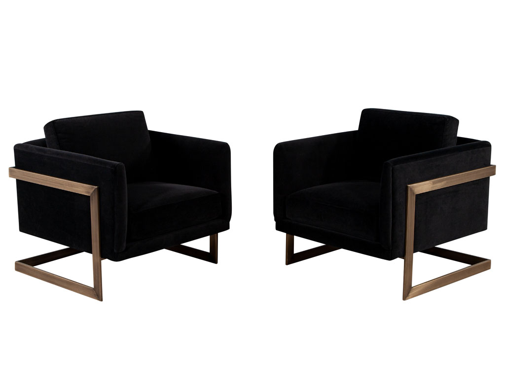 LR-3373-Pair-Custom-Black-Velvet-Brass-Modern-Club-Chairs-002