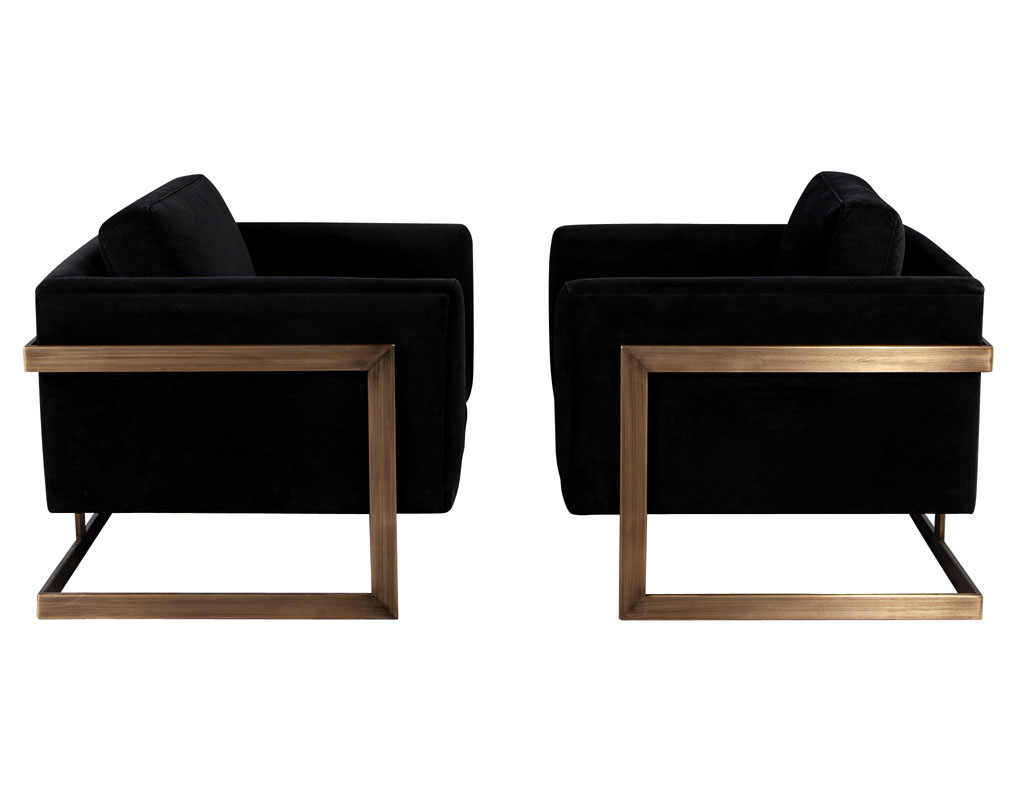 LR-3373-Pair-Custom-Black-Velvet-Brass-Modern-Club-Chairs-003