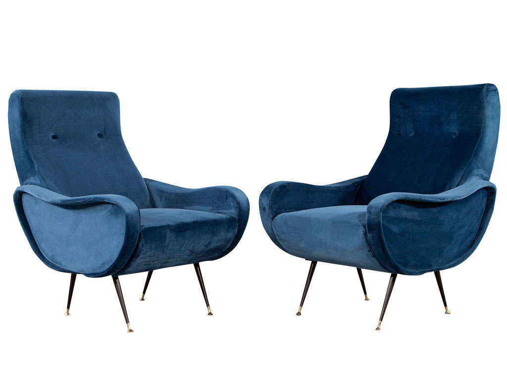 LR-3382-Pair-Vintage-Blue-Velvet-Italian-Modern-Lounge-Chairs-Zanuso-Style-003