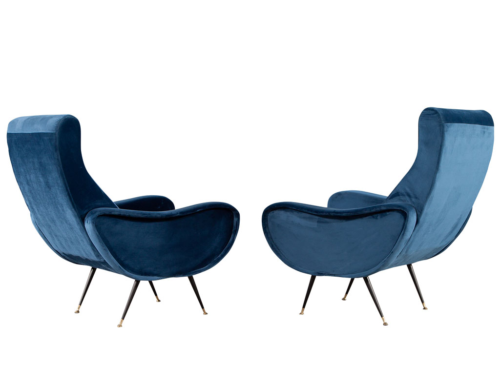 LR-3382-Pair-Vintage-Blue-Velvet-Italian-Modern-Lounge-Chairs-Zanuso-Style-005