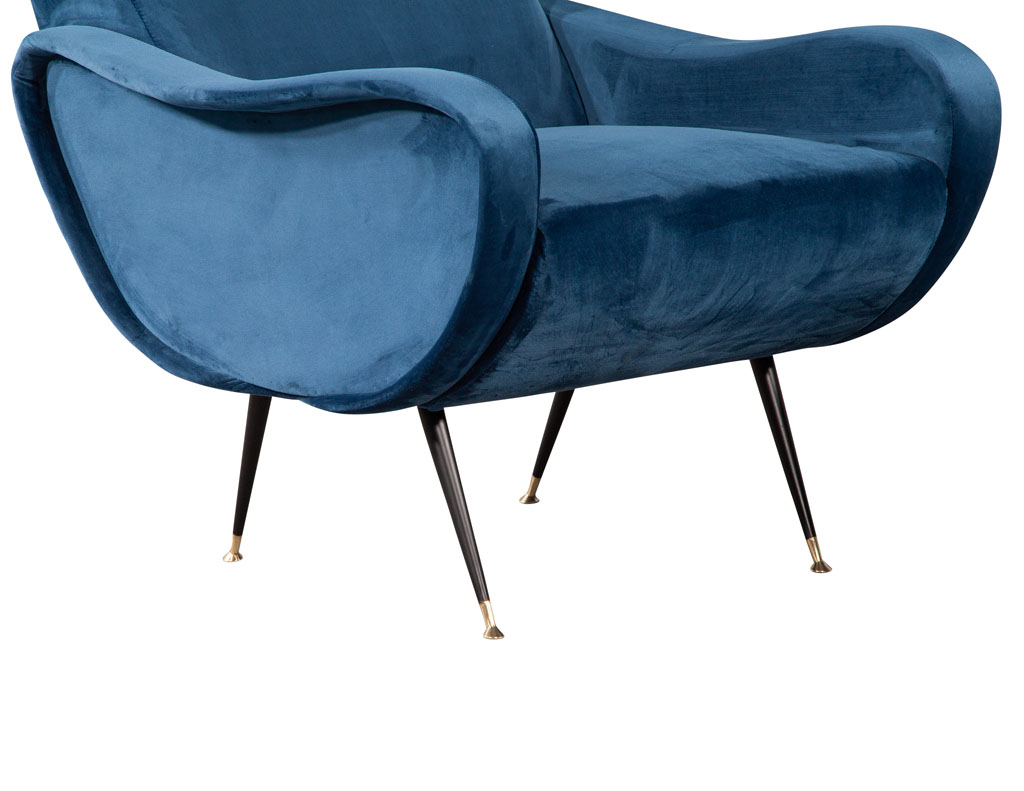 LR-3382-Pair-Vintage-Blue-Velvet-Italian-Modern-Lounge-Chairs-Zanuso-Style-007