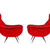 LR-3383-Pair-Vintage-Red-Velvet-Italian-Modern-Lounge-Chairs-Zanuso-Style-003