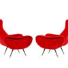 LR-3383-Pair-Vintage-Red-Velvet-Italian-Modern-Lounge-Chairs-Zanuso-Style-004