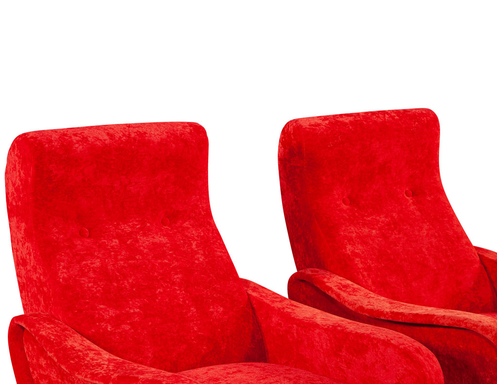 LR-3383-Pair-Vintage-Red-Velvet-Italian-Modern-Lounge-Chairs-Zanuso-Style-009