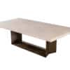 DS-5196-Custom-Modern-Oak-Dining-Table-Brass-Pedestal-001