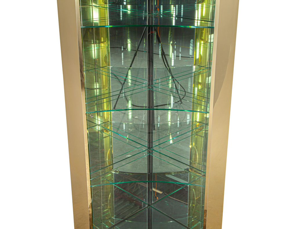 C-3105-Mid-Century-Modern-Brass-Glass-Corner-Display-Cabinet-0011