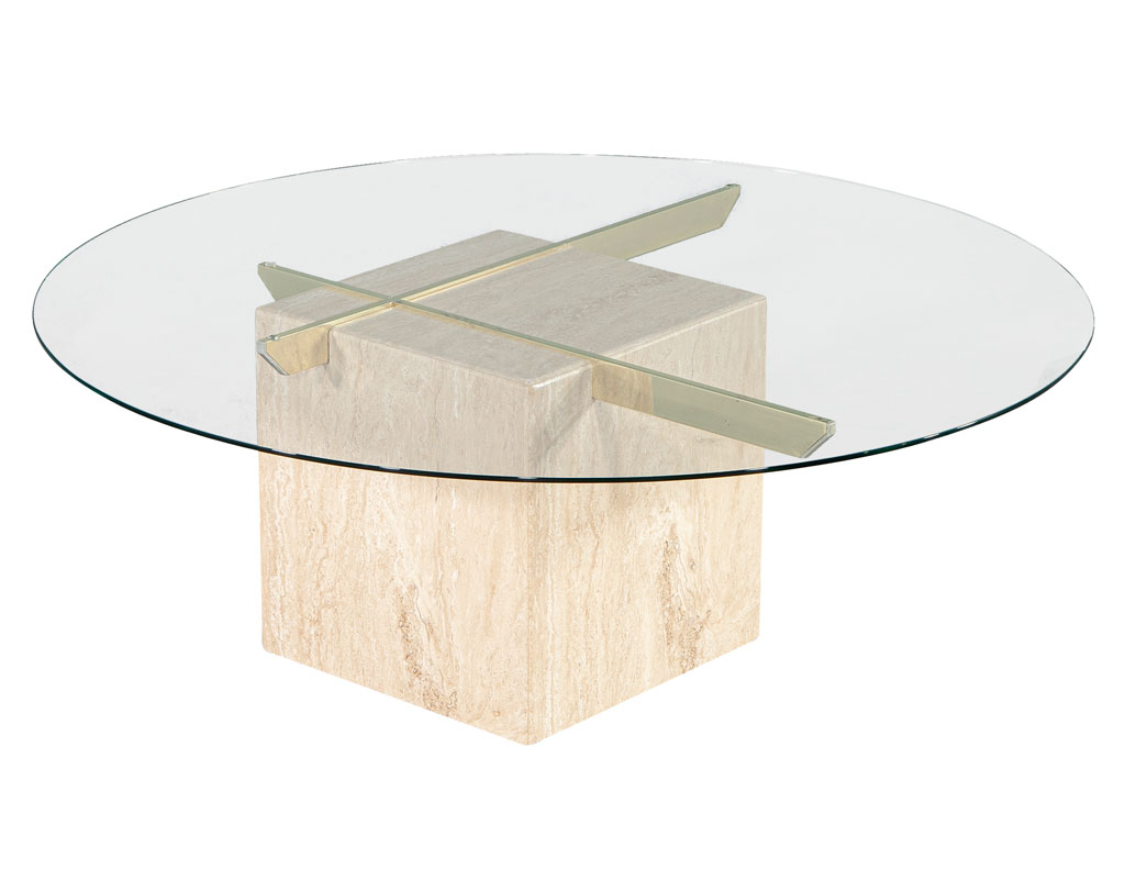 CE-3399-Round-Glass-Travertine-Cocktail-Table-001