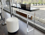CE-3411-Custom-Modern-Acrylic-Walnut-Console-Table-0015